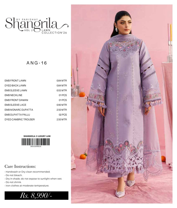 SHANGRILA BY PARISHAY LUXURY LAWN VOL-2 | D-13