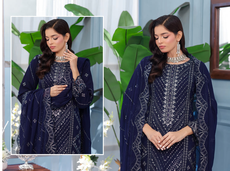 ARSHAMA BY BIN HAMEED SEM-STITCHED | DA1515