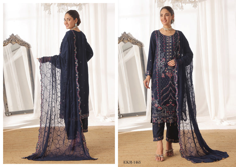 INARA BY BIN HAMEED | SEMI-STITCHED CHIFFON | D-08