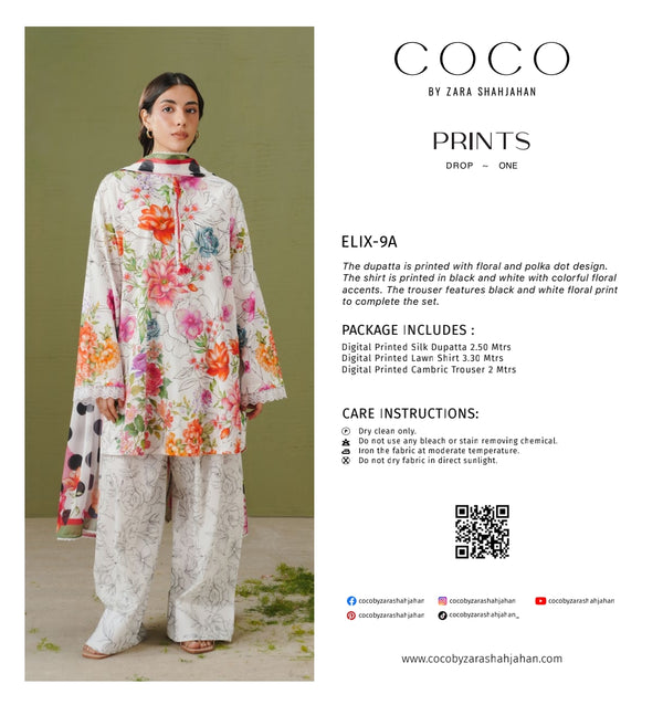 COCO BY ZARA SHAHJAHAN PRINTS Elix-9A