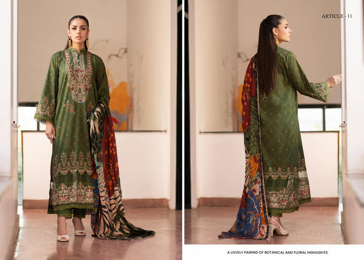 MORJA GULJEE UNSTITCHED LAWN - D11