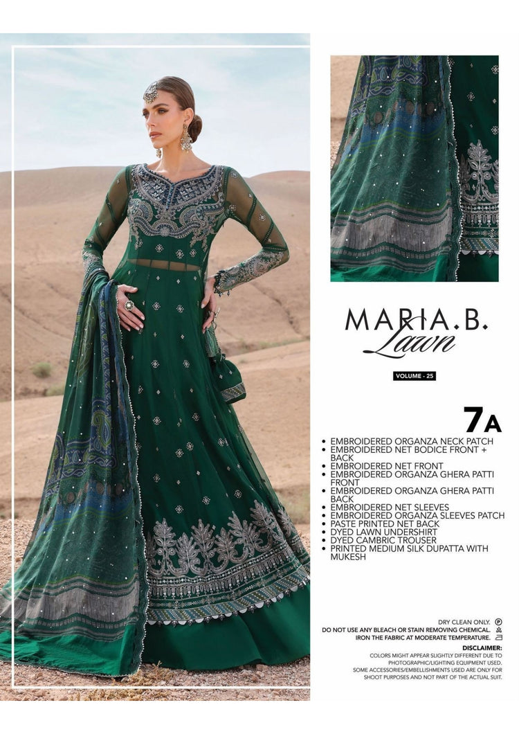 MARIA B LUXURY UNSTITCHED LUXURY  LAWN (7-A)