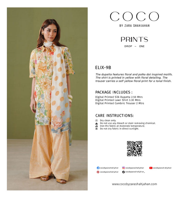 COCO BY ZARA SHAHJAHAN PRINTS Elix-9B