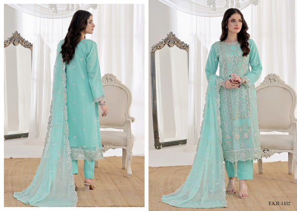 Maroosha Bin Hameed Semi Stitched Chiffon EKR-1432