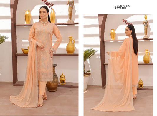 RUBAB BY BIN HAMEED CHIFFON | D-07