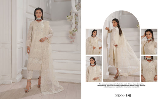 GLAMOURA BY NOOR'S SEMI-STITCHED 3PC | D-06