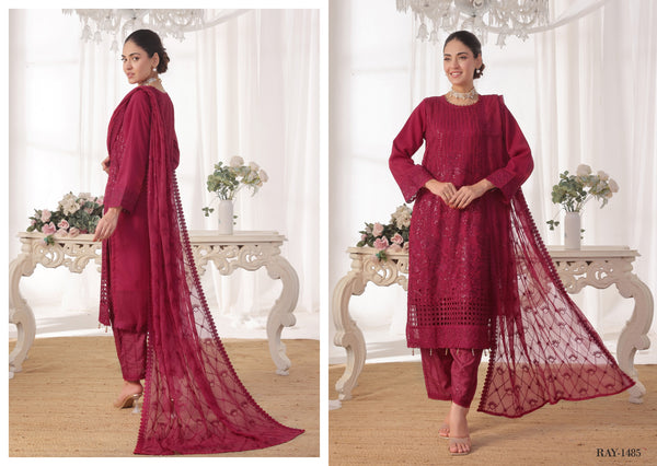 INARA BY BIN HAMEED | SEMI-STITCHED CHIFFON | D-09