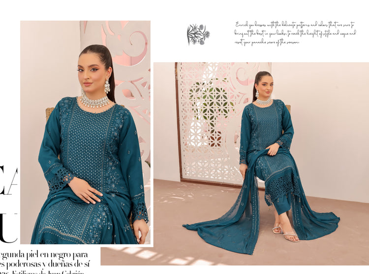 RUBAB BY BIN HAMEED CHIFFON | D-10