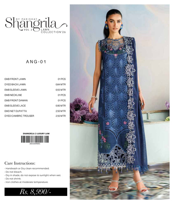 SHANGRILA BY PARISHAY LUXURY LAWN VOL-2 | D-03