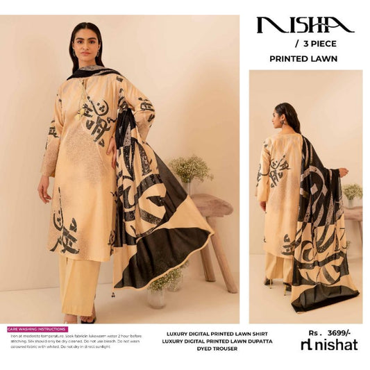 NISHA PRINTED LAWN | D-06