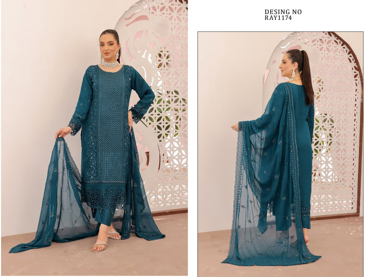 RUBAB BY BIN HAMEED CHIFFON | D-10