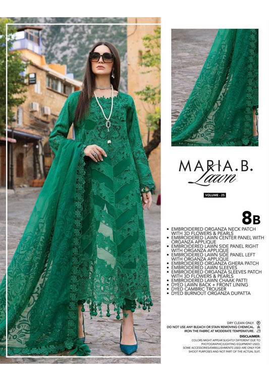 MARIA B LUXURY UNSTITCHED LUXURY  LAWN (3-B)