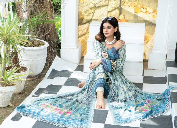 MASHAAL BY RIAZ ARTS | UN-STITCHED 3PC |D-03