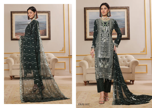ZAIB BY BIN HAMEED SEMI-STITCHED 3PC | D-07