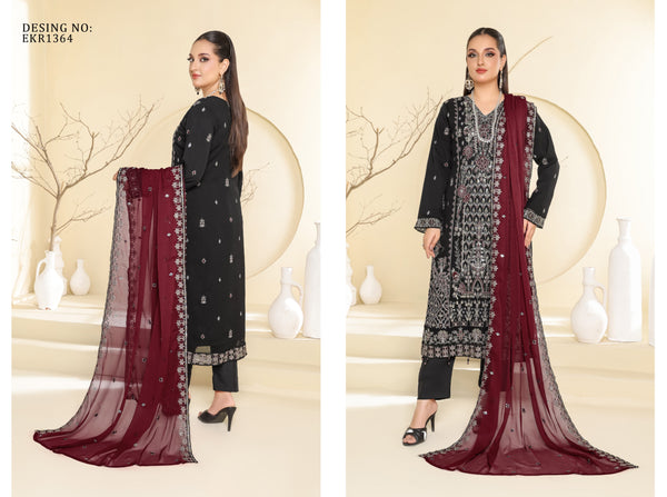 RAISE BY BIN HAMEED SEMI-STITCHED 3PC | D-01