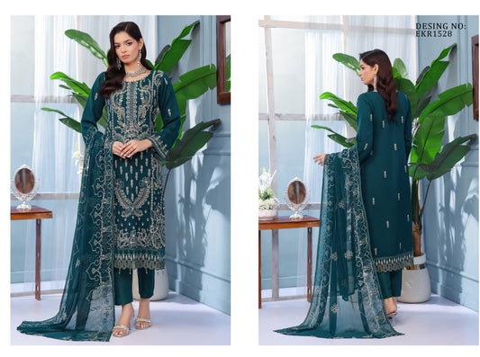 ARSHAMA BY BIN HAMEED SEM-STITCHED | EKR1528