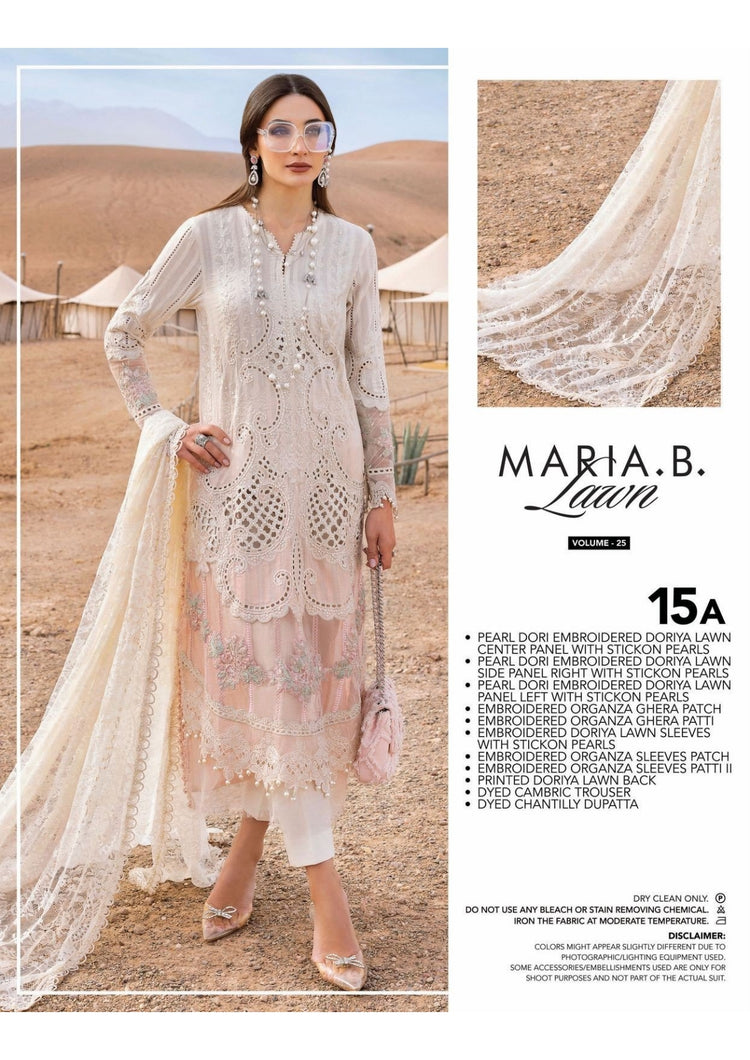 MARIA B LUXURY UNSTITCHED LUXURY  LAWN (15-A)