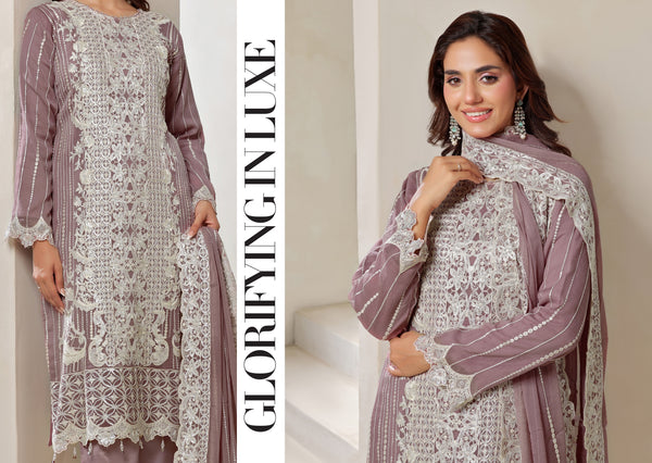 BISMA BY BIN HAMEED SEMI-STITCHED | RAY-1277