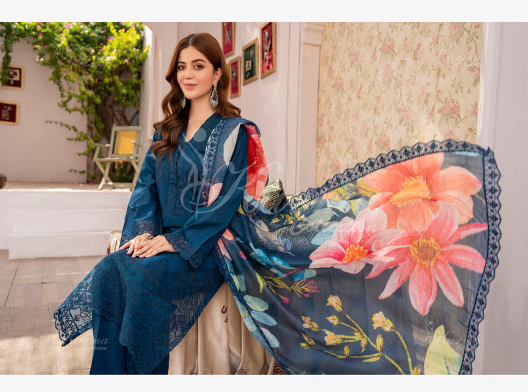 SAFINA LAWN STITCHED KARMA KC-1362