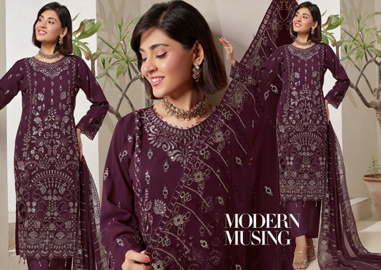 BISMA BY BIN HAMEED SEMI-STITCHED | DA-1324