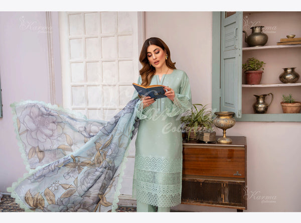 SAFINA LAWN STITCHED KARMA KC-1357