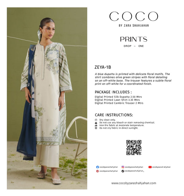COCO BY ZARA SHAHJAHAN PRINTS Zeya-1B