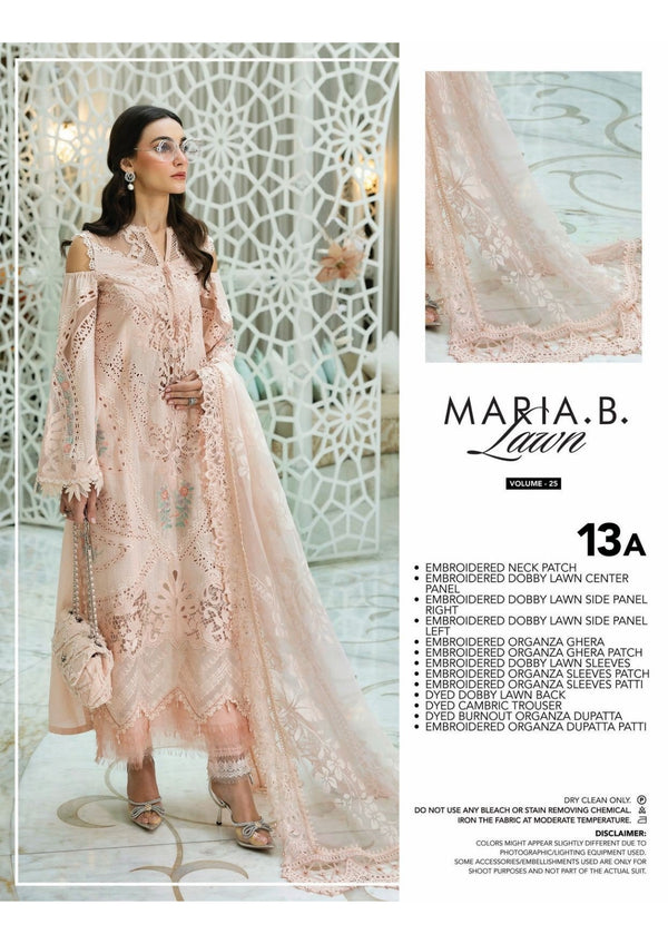 MARIA B LUXURY UNSTITCHED LUXURYLAWN (13-A)