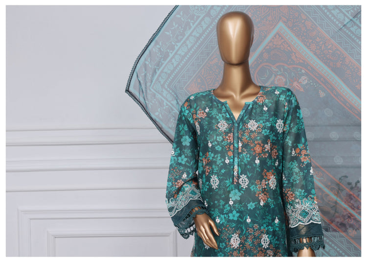 SADABAHAR PRINTED CHIKANKARI STITCHED D-03