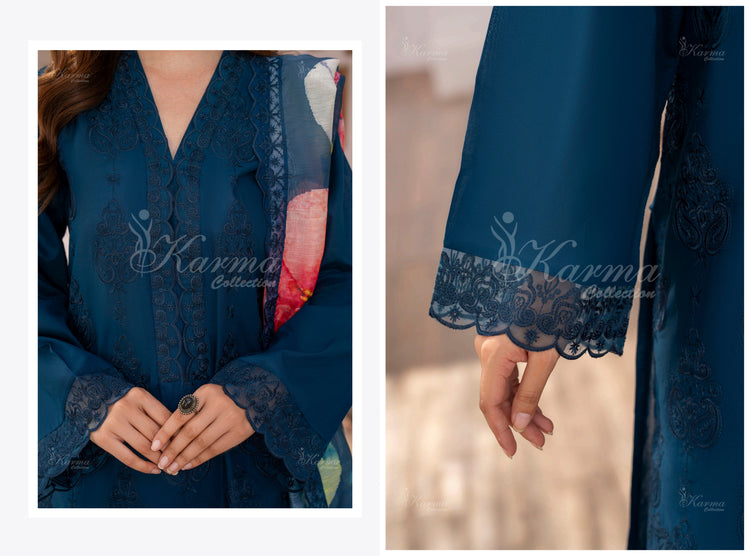 SAFINA LAWN STITCHED KARMA KC-1362