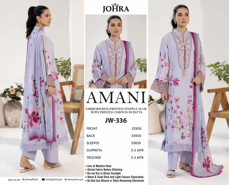 AMANI BY JOHRA LAWN | JW-336