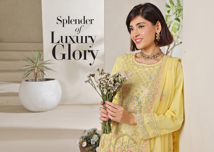 BISMA BY BIN HAMEED SEMI-STITCHED | RAY-1373