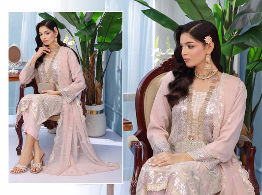 ARSHAMA BY BIN HAMEED SEM-STITCHED | EKR1453