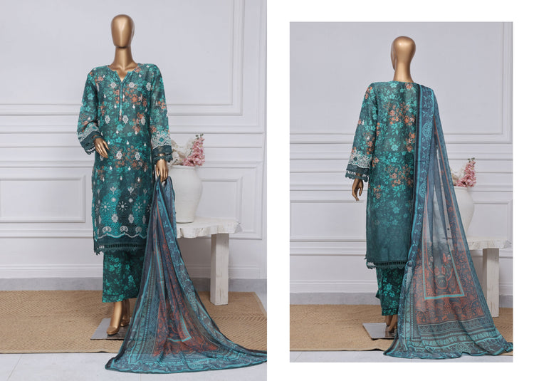 SADABAHAR PRINTED CHIKANKARI STITCHED D-03