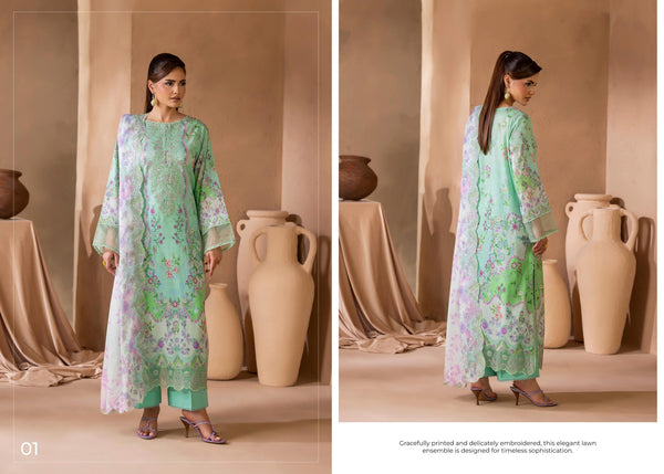 MAHAJAL BY GULLJEE UN-STITCHED 3PC | D-01
