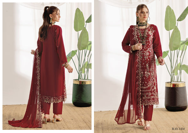 Maroosha Bin Hameed Semi Stitched Chiffon RAY-1450