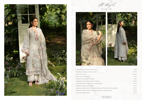 Elaf Luxury Lawn 2026 ELQ-1A ALL MAGICAL