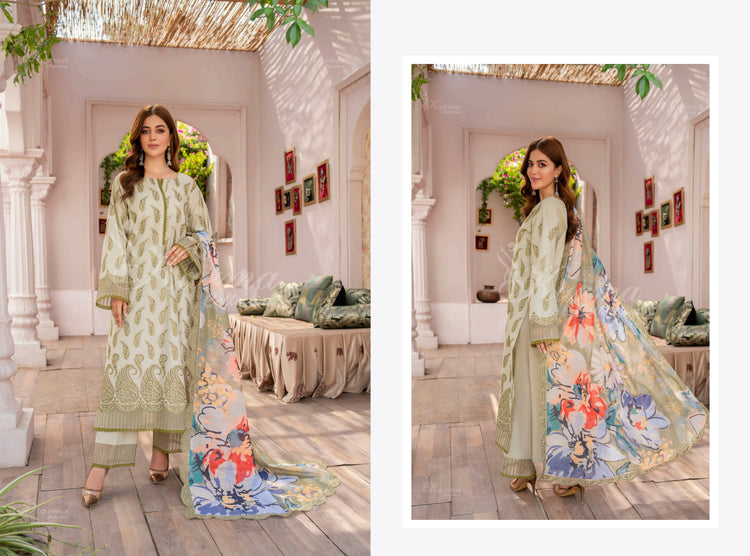 SAFINA LAWN STITCHED KARMA KC-1366