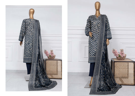 SADABAHAR PREMIUM PRINTED LAWN D-17