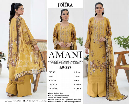 AMANI BY JOHRA LAWN | JW-337