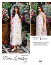 EDEN GARDEN BY HUMDUM UN-STITCHED 3PC | D-04