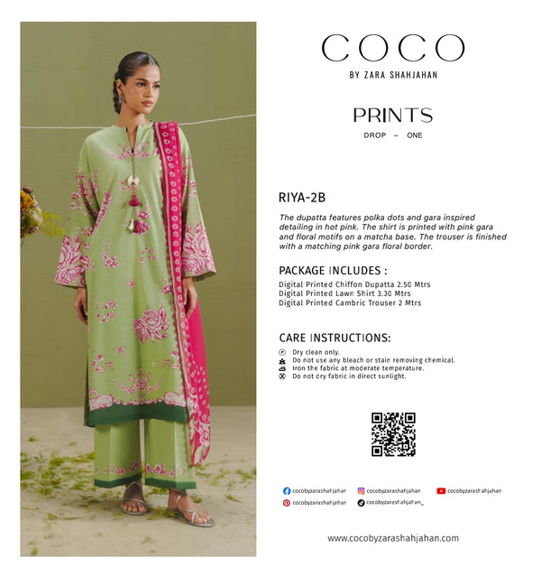 COCO BY ZARA SHAHJAHAN PRINTS Riya-2B