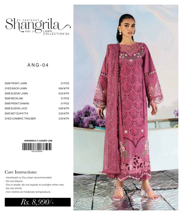 SHANGRILA BY PARISHAY LUXURY LAWN VOL-2 | D-05