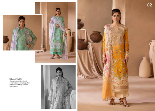 MAHAJAL BY GULLJEE UN-STITCHED 3PC | D-02