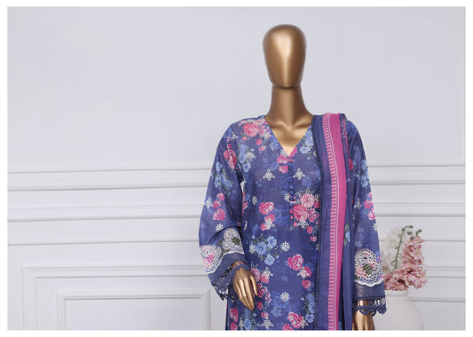 SADABAHAR PRINTED CHIKANKARI STITCHED D-02