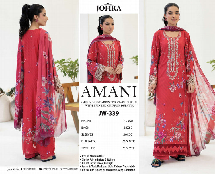 AMANI BY JOHRA LAWN | JW-339