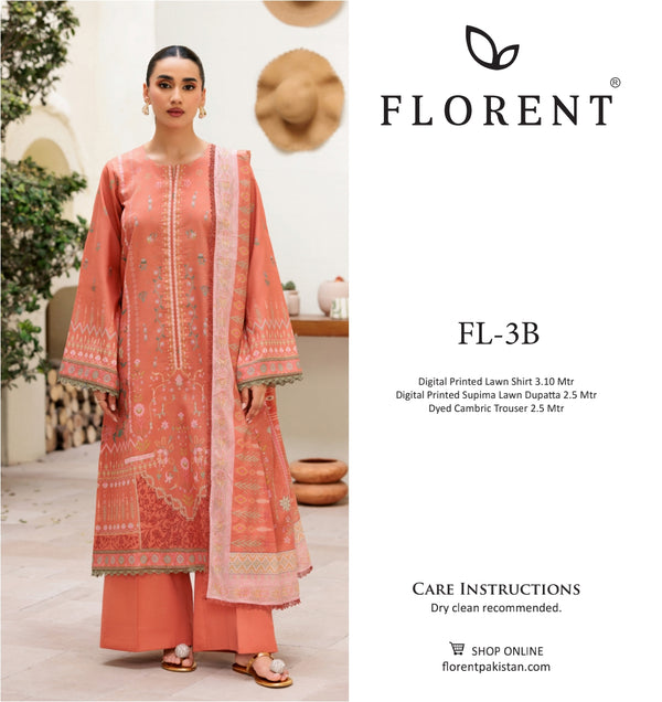 FLORENT LUXURY LAWN STITCHED | D-08