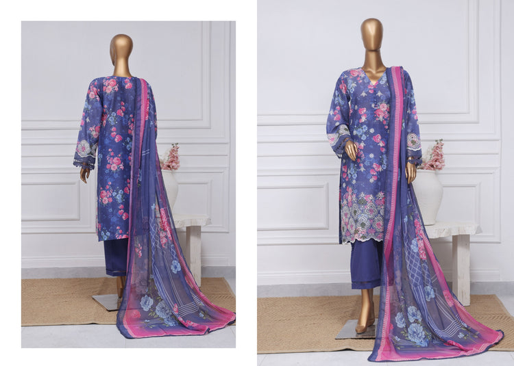 SADABAHAR PRINTED CHIKANKARI STITCHED D-02