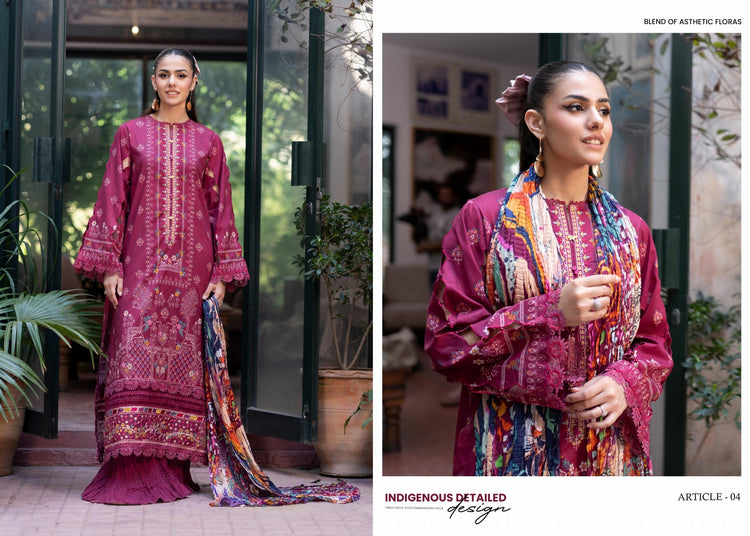 MORJA GULJEE UNSTITCHED LAWN - D04