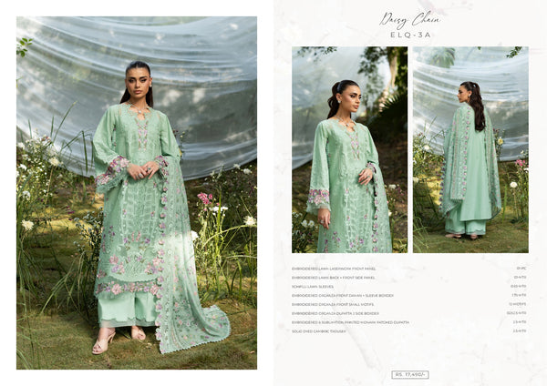 Elaf Luxury Lawn 2026 ELQ-3A DAISY CHAIN