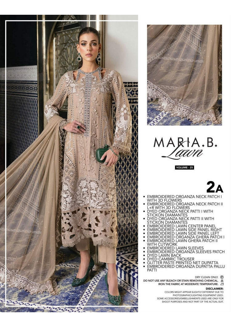 MARIA B LUXURY UNSTITCHED LUXURY  LAWN (2-A)